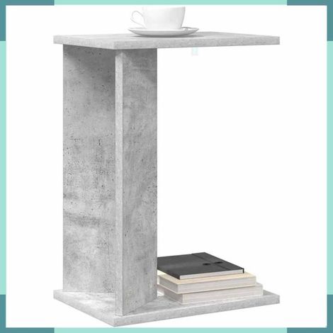 891187 Table d'appoint Gris béton 35 x 25 x 50 cm Bois d'ingénierie (1/5)