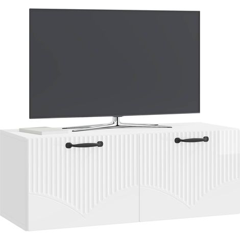 Maison Exclusive - Wandmontierter TV-Schrank Hochglanz Weiß 78,5