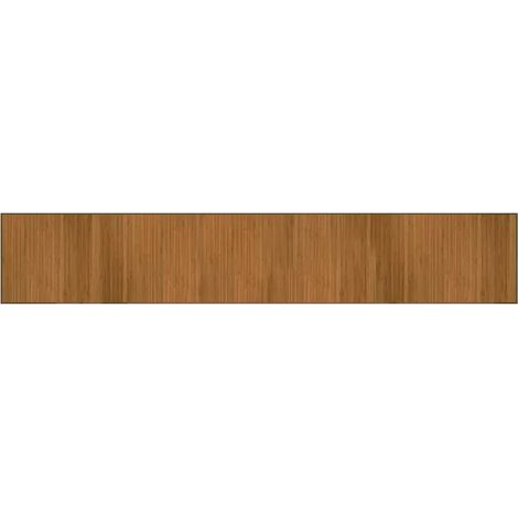 Tapis rectangulaire marron 70x400 cm bambou (1/5)