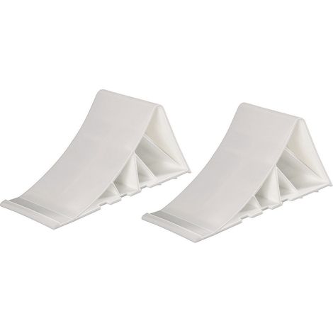 Unterlegkeil-Set Hartplastik L350xB140xH90mm G.0,48kg weiß - 11034