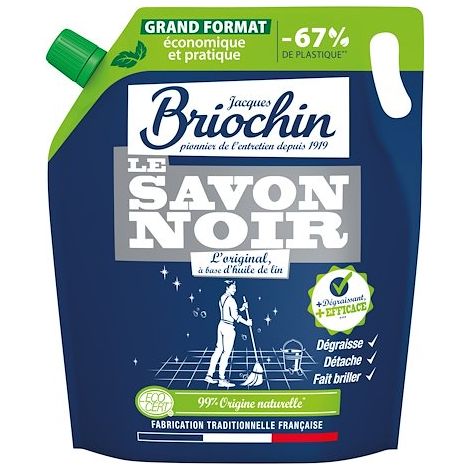Savon noir format économique Briochin - Eco-recharge de 1,6 L