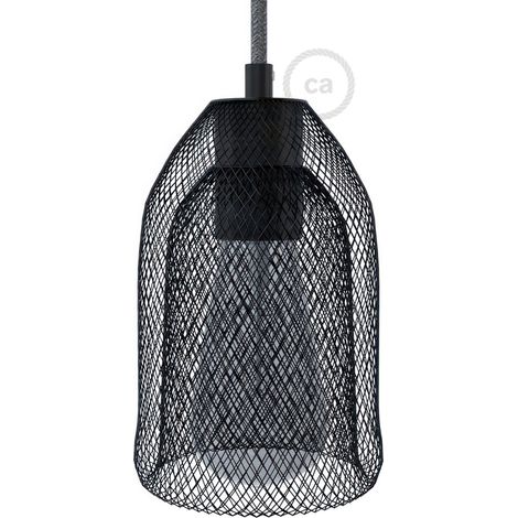 creative cables - Gabbia paralume GhostBell in metallo con kit portalampada E27