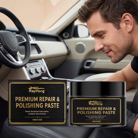 Die Polierpaste füllt oberflächliche Kratzer und Linien auf der Sitzfläche und sorgt für ein sauberes Finish sowie eine geschmeidige, hautfreundliche Passform. – 120 g -- DE (1/5)