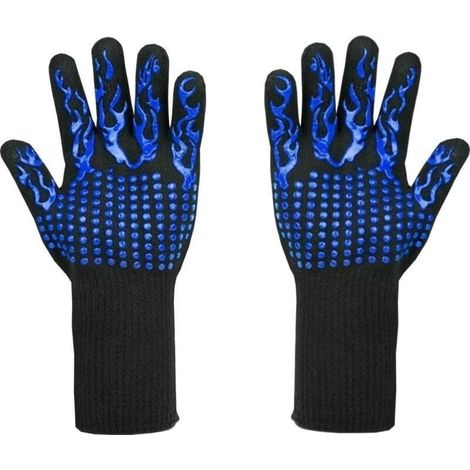 Gants de cuisson résistants à la chaleur jusqu'à °C aux coupures L5 de cuisine haut de gamme 800 ° 1 paire 33 cm (1/4)
