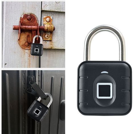 Serrure biométrique intelligente sans clé à empreinte digitale pour casier, petite et résistante à la pluie, pour porte de placard (1/5)