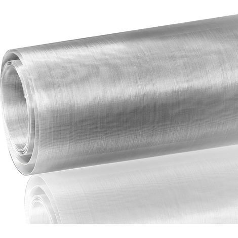 Treillis métallique tissé en acier inoxydable - 30 x 290 cm - Maille fine - 60 mailles - Filtre en métal - Feuille de filtre - Pour portes - Empêche les souris (1/5)