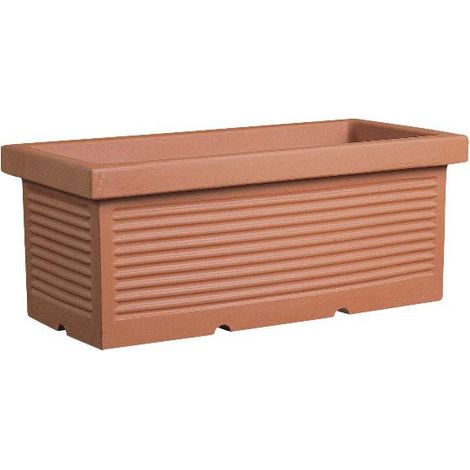 Cassetta Millerighe Classica in resina cm. 90 Terracotta
