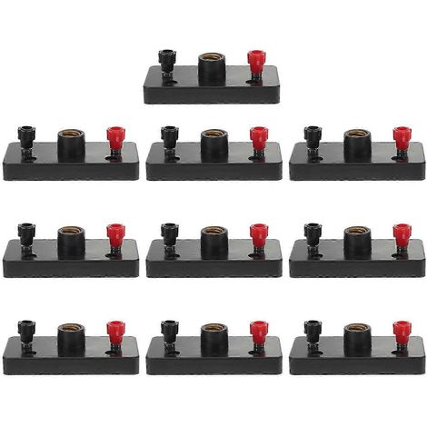 Lot de 10 douilles E10 pour ampoules rétro, avec support à vis pour expériences de physique et de circuits. (1/3)