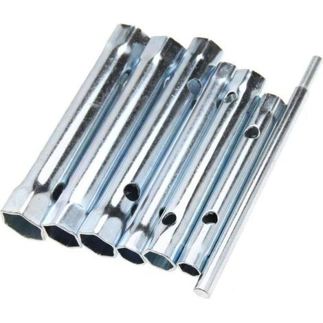 Lot de 6 clés à double extrémité pour plombier, écrou arrière de robinet, clé à bougie d'allumage étendue (1/3)