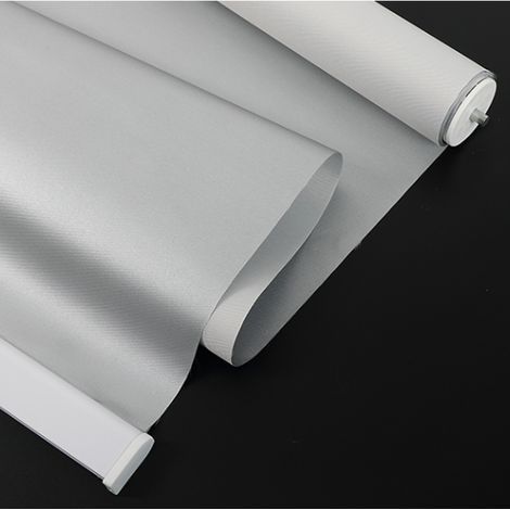 Verdunkelungsrollo ohne Bohren – Silberbeschichtung – Wärmedämmung – Breite 35 cm – Länge 160 cm – Einfache Montage – (1/4)