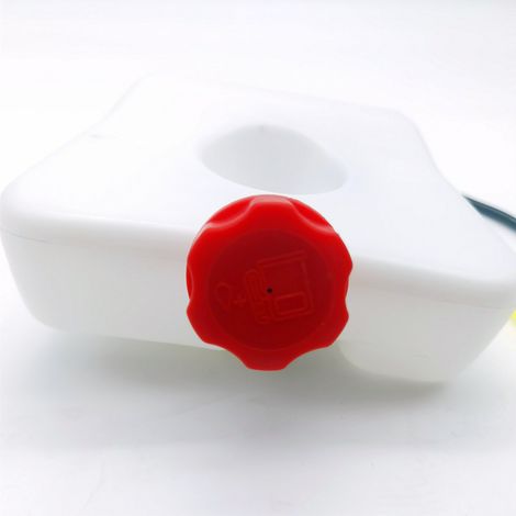 Motorisierte Rückenspritze mit Benzintank Typ 767, Yuanlin Haishun J25 J32 Sprüheimer, Kunststoff-Wasserspeichertank. (1/4)