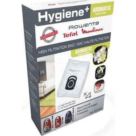Caja de 4 bolsas hygiene+ aromatic fleur ZR200920 ROWENTA