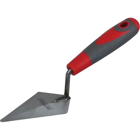 Faithfull 5 Inch 125mm Pointing Trowel Soft Grip Handle Steel Blade FAISGTPT5 (1/2)