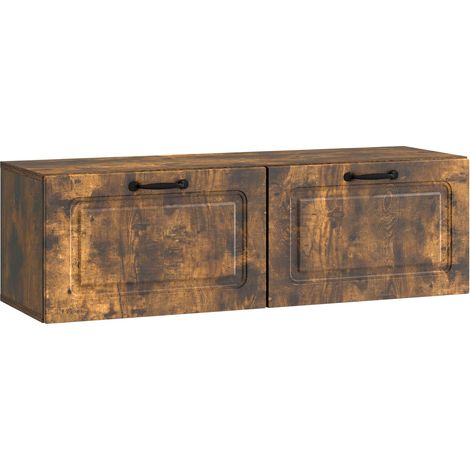 Maison Exclusive - Mobile Porta TV da Muro Rovere Fumo 98 x 31 x 30 cm (1/5)
