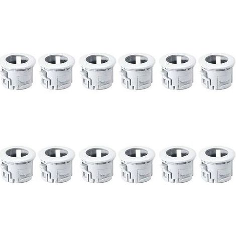 Support de Retenue de Capteur D'Aide au Stationnement de Pare-Chocs de Voiture 89348-33010 pour 4Runner Tacoma ES350 HS250H,12 PièCes Blanc