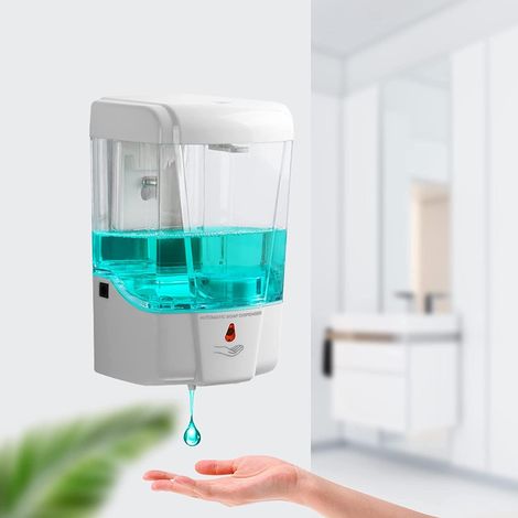 Automatischer, berührungsloser Seifenspender – Infrarot – 700 ml – Weiß (1/4)