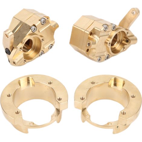 Kit de direction en laiton pour radiocommande RC avec couvercle d'engrenage, bague de contrepoids et ensemble de contrepoids pour TR AXXAS TRX4 (1/5)