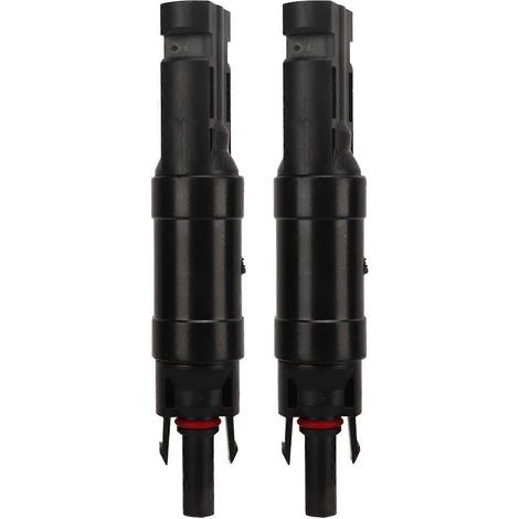 2 Stück Solar-Photovoltaik-Steckverbinder 20A IP67 wasserdicht PV-Diodensicherungsstecker für Solaranlagen