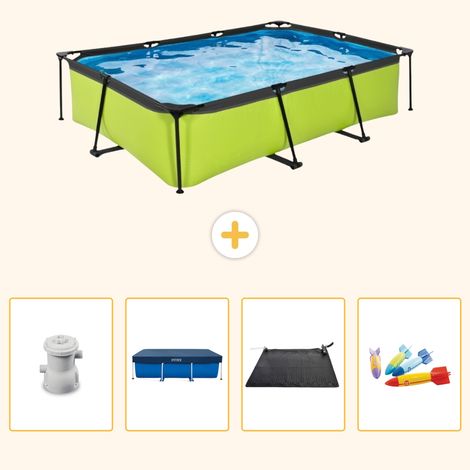 Exit-toys Piscine Exit Rectangulaire - 300x200x65 cm - 5-pièces S211 (1/5)
