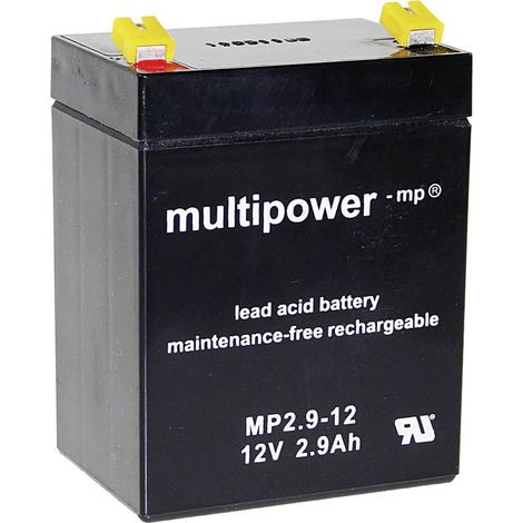 multipower MP2,9-12 Batteria VRLA 12 V 2,9 Ah