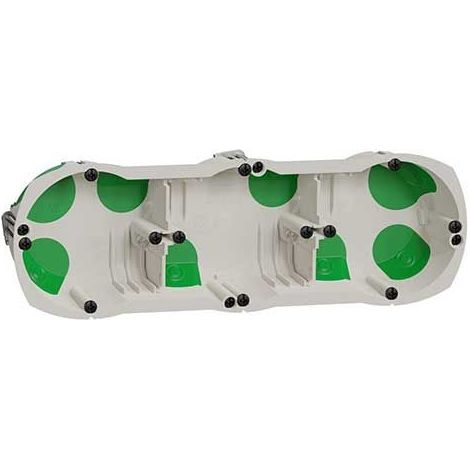 Boîte étanche 3 postes entraxe 71 mm, Ø 67 mm, profondeur 40 mm - Schneider Electric (1/7)