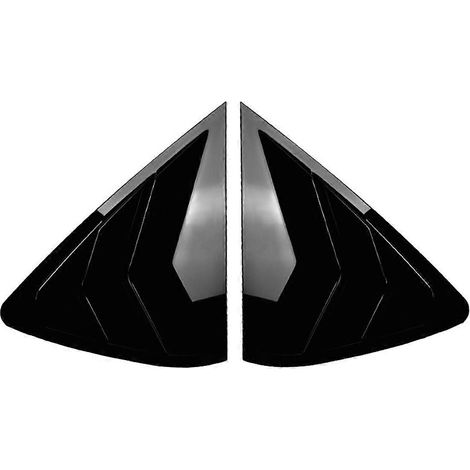 Garniture de grille d'aération latérale de fenêtre pour X6 F16 2015-2019 Noir brillant-- (1/5)