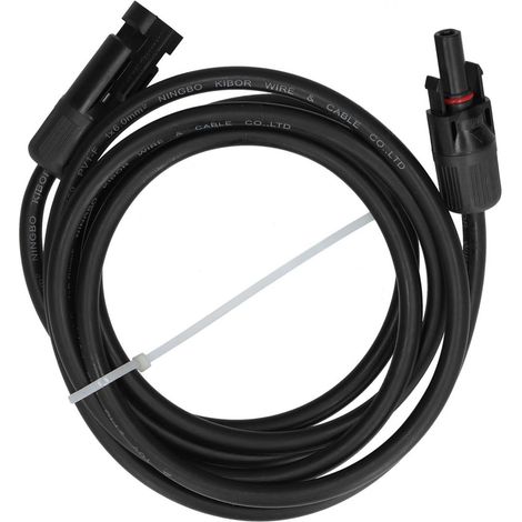 Solar Panel Extension Cable 600V TUV UL Wire 6mm²x 2M with Connectors for Battery Series and Parallel (1/5)