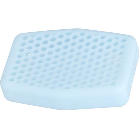 Manchon de savon en silicone souple, pochette exfoliante pour savon, gant de toilette pour salle de bain et cuisine, bleu clair (1/5)