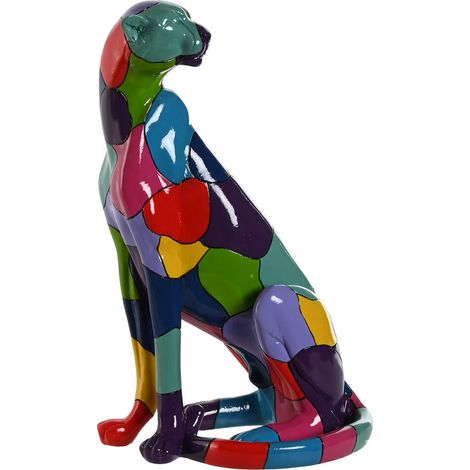 Figura Resina 25X18X41 Pantera Multicolor (1/4)