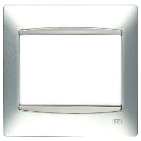 Marco 1 elemento PLATA LUNA con embellecedor BJC Coral 21211-PL