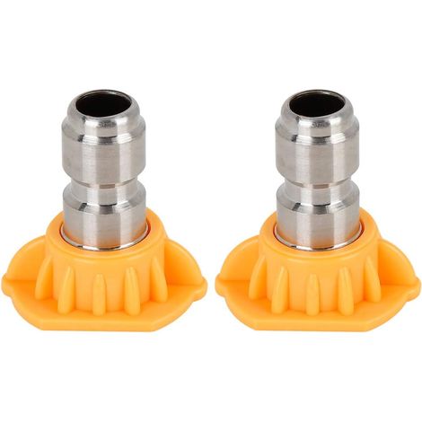 X AUTOHAUX Lot de 2 buses pulvérisation haute pression pour nettoyeur angle 15°, diamètre 0,05