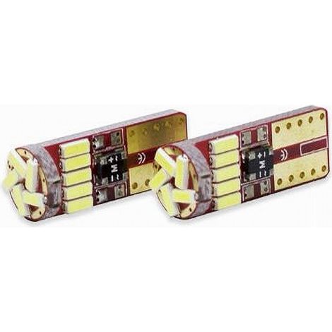 Ampoules De Position Canbus Maxtech L-p062 12v 15led 3 Watts Ultra Lumineuses 6000k (1/2)
