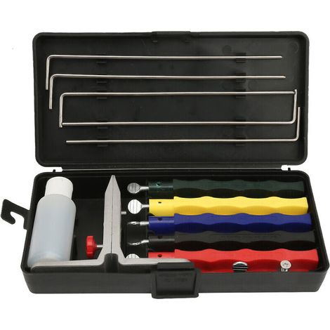 Schleifstein, Schleifstein-Set für Winkelschleifer, Professionelles Küchenmesser-Schärfsystem-Set - Crezuo