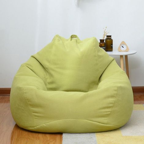 Neuer, extra großer Pouf, Sofabezug, Indoor-Liegestuhl für Erwachsene und Kinder – Aktionspreis – 100 x 120 cm – Grün (1/4)