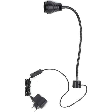 1 Lampe de travail LED 7W, flexible, base magnétique, aluminium, pour machines-outils et atelier (1/5)