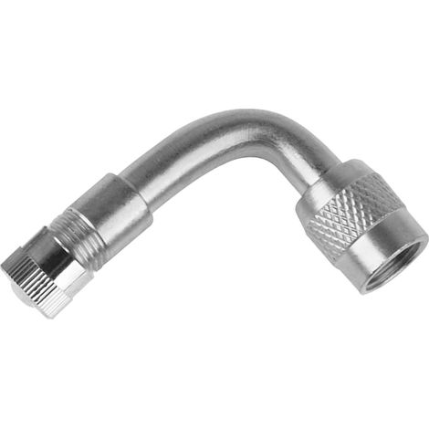 Valve de pneu à Air en laiton à 90 degrés, tige Schrader avec adaptateur d'extension pour voiture, camion, moto (1/5)