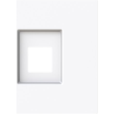 Tapa toma de teléfono/informática Serie Alba de Niessen  Blanco Brillo (1/3)