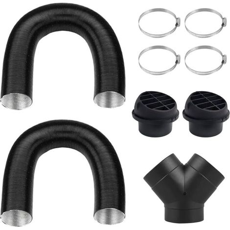 75-mm-Zusatzheizungszubehör, Autoheizungsrohr-Set, Auspuffrohr, Diesel-Auspuffrohr, dehnbar für Fahrzeugbelüftung (1/5)