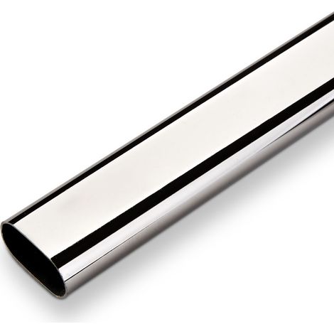 Schrankstange oval 30 x 15 mm L: 1000 mm Chrom poliert (1/3)