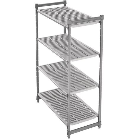 Rayonnage de 4 Etagères à Claire-Voie - Profondeur 540 mm - L 915 à 1575 mm - Cambro