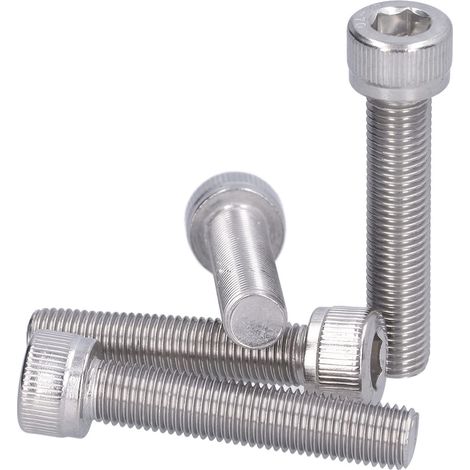 Vite a testa cilindrica con esagono incassato, bullone esagonale M10 in acciaio inox A2-70 per progetti fai-da-te per l'industria automobilistica per l'edilizia (5).