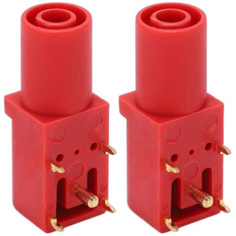 2 pièces Douilles Banane Soudées 4mm PCB, Excellente Conductivité pour Tests de Tension et Multimètres (1/5)