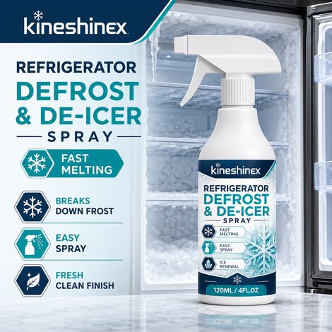 Kineshinex Kühlschrank-Abtau-Spray: Schmelzt Eis schnell, ohne das Gefrierfach zu beschädigen. (1/5)