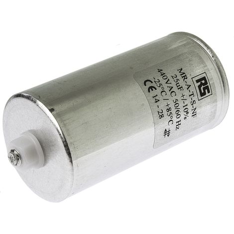 Condensateur à couche mince RS PRO 25µF 440V c.a. ±10% ( Prix pour 1 ) (1/2)