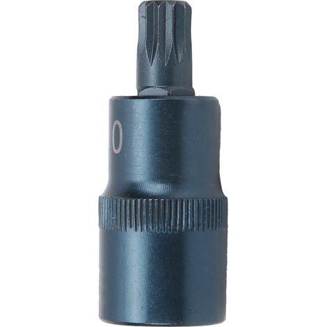 Steckschlüssel aus legiertem Stahl, brüniert, 12-kant, 1/2"-M10-Antriebsanschluss, Bitadapter (1/5)