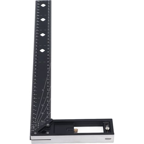 Équerre de组合 polyvalente 40 cm 16 pouces 45 90 degrés équerre de charpentier professionnelle règle de traçage menuiserie (1/5)