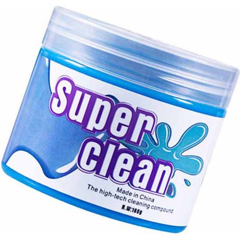 Gel nettoyant universel pour clavier, idéal pour les claviers de voiture et d'ordinateur portable, et pour nettoyer les grilles d'aération (160 g). (1/5)