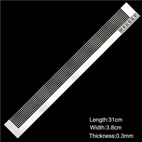 Règle Mesh pour Rhinestones de 141mm, Modèle 50 Grilles, Matériau Stainless Steel, 13x3x0.3cm (1/5)