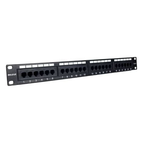 Phasak 24 puertos Cat 6 FTP DUAL BLOCK 1U