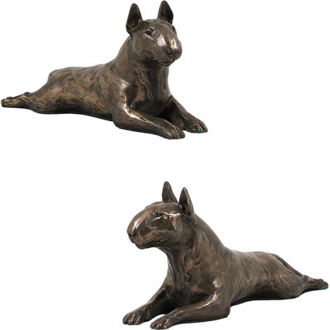 Bull Terrier, Bull Terrier IV - statuette de chien, figure sur marbre blanc, trophée pour une exposition canine par Art-Dog (1/5)